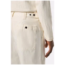 Bukser<Stone Island e bukser med trykknapper Hvid
