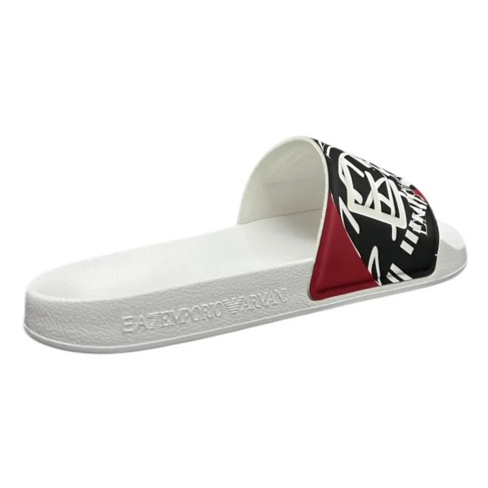 Sandaler<Emporio Armani EA7 Hvide Flip Flops & Sliders Multifarvet