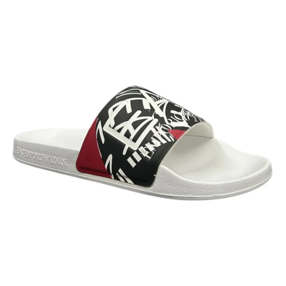 Sandaler<Emporio Armani EA7 Hvide Flip Flops & Sliders Multifarvet