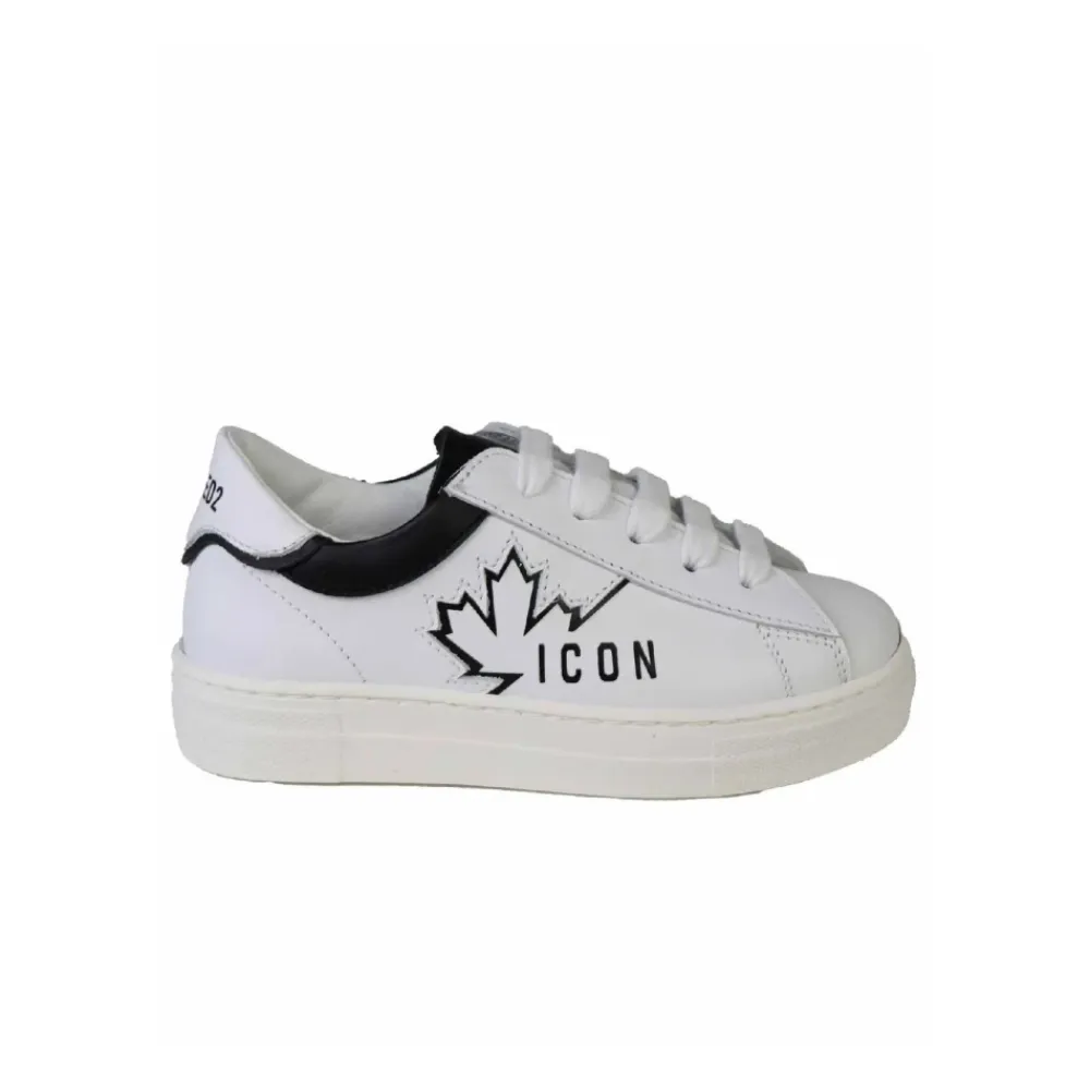 Sneakers^Dsquared2 e lave top børnesneakers Hvid