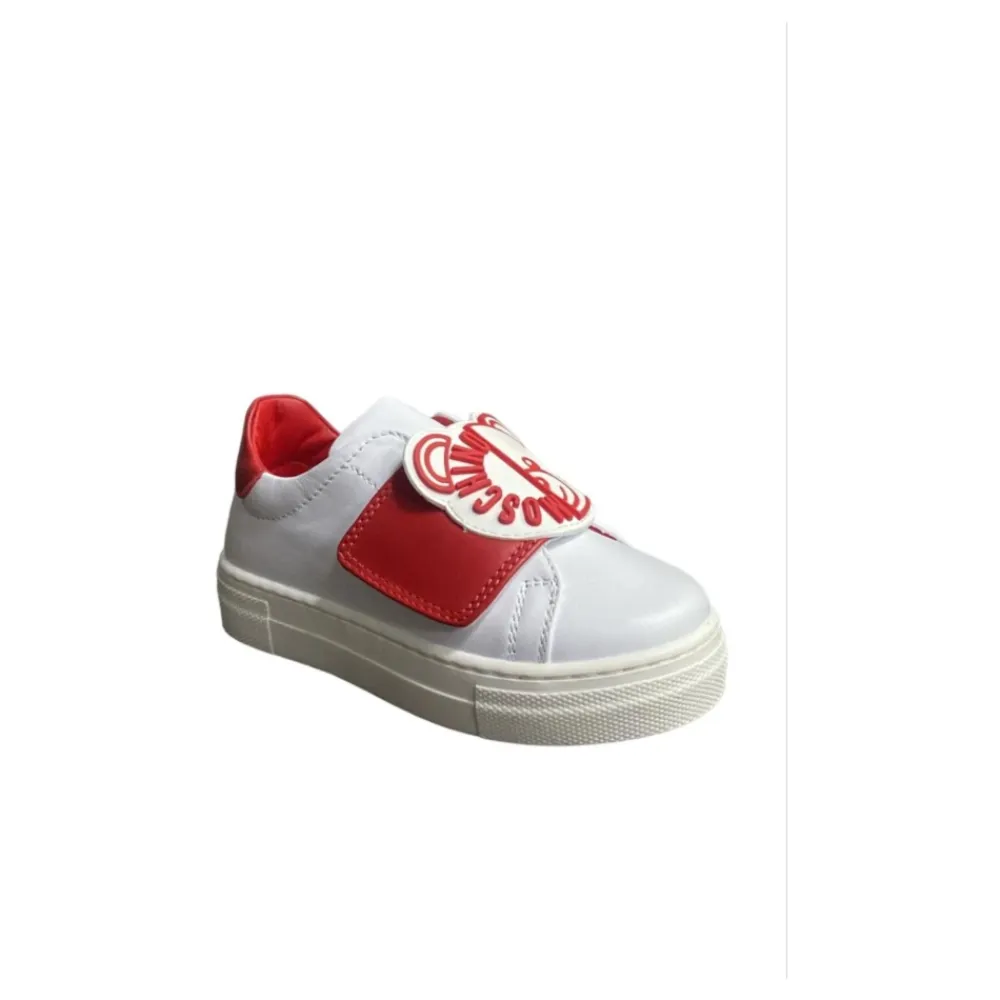 Sneakers^Moschino e lave top børnesneakers Hvid
