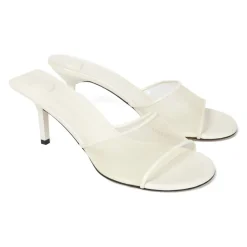 Stiletter<Jacquemus e lædersandaler Hvid
