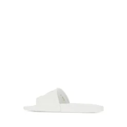 Sandaler<Valentino Garavani e Slip-On Sandaler med Flad Sål Hvid