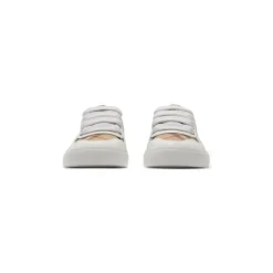 Sneakers<Burberry e Sneakers med Snørebånd Hvid