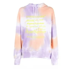 Striktrøjer & Sweatere^MSGM Hypersummer Graphic-Print Tie-Dye Hoodie Multifarvet