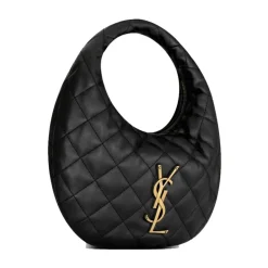 Håndtasker^Saint Laurent Icarino Quilted Handbag Sort
