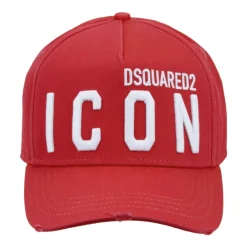 Huer, Kasketter & Hatte|Huer & Kasketter^Dsquared2 Icon Baseball Cap med spænde Rød