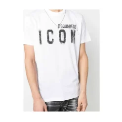 T-Shirts^Dsquared2 Icon Spray Cool T-shirt Hvid