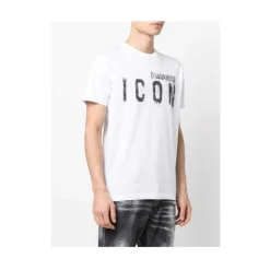 T-Shirts^Dsquared2 Icon Spray Cool T-shirt Hvid