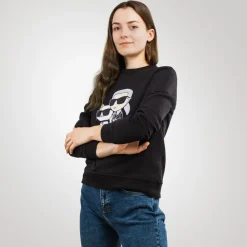 Sweatshirts^Karl Lagerfeld Ikonik 2.0 Sweatshirt Sort