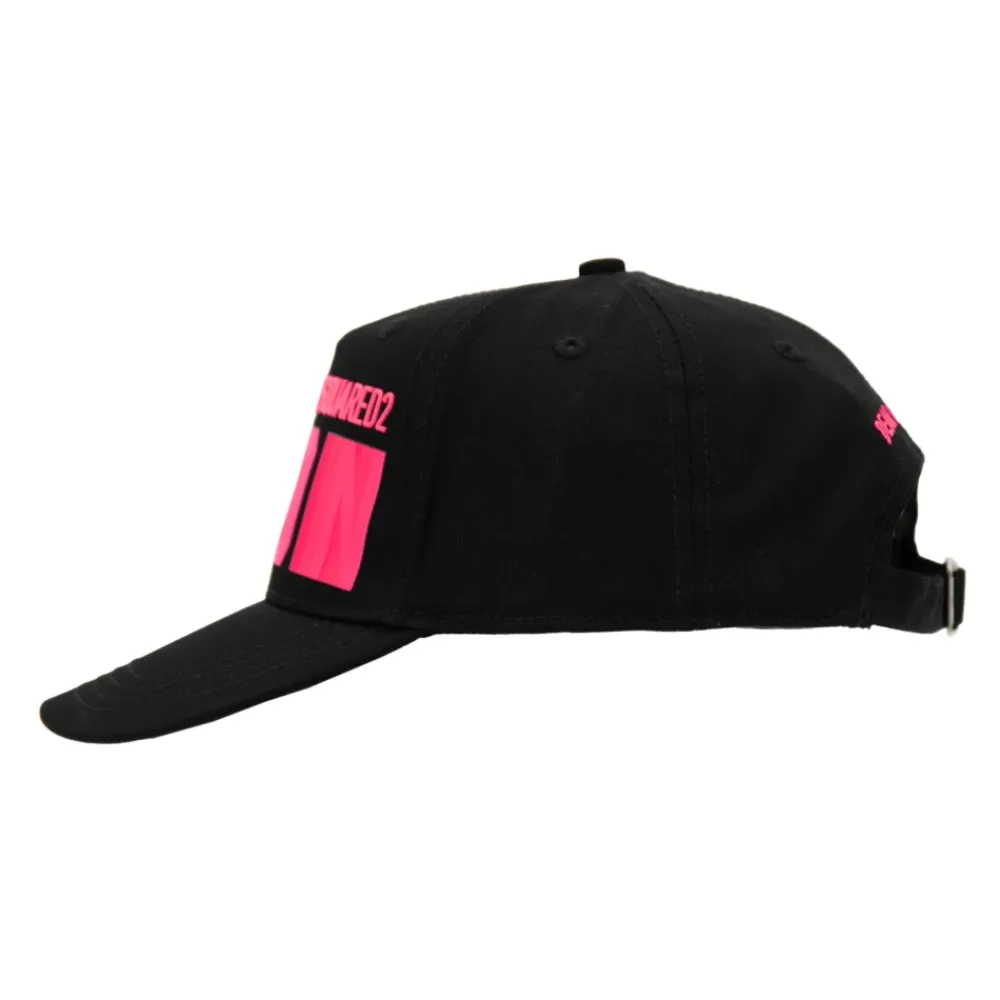 Huer, Kasketter & Hatte|Huer & Kasketter^Dsquared2 Ikonisk baseballkasket med spænde Sort