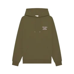 Trøjer^Drole de Monsieur Ikonisk Slogan Hættetrøje i Khaki Grøn