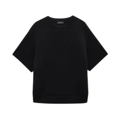 T-Shirts<Anine Bing Indrammet Monogram Sweatshirt Hybrid Stil Sort