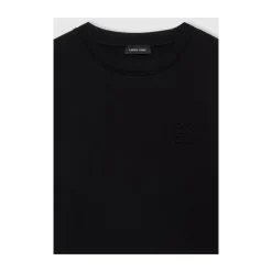 T-Shirts<Anine Bing Indrammet Monogram Sweatshirt Hybrid Stil Sort