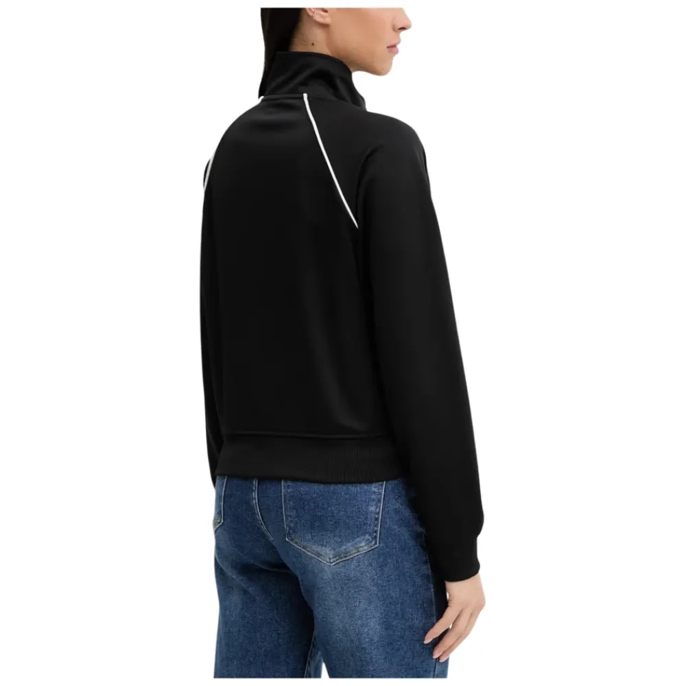 Træningsjakker^Tommy Jeans Interlock Knit Track Jacket Sort