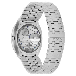 Ure<Gucci Interlocking G Blå Skive Rustfrit Stål Armbånd Grå
