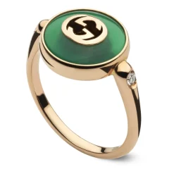 Smykker^Gucci Interlocking Ring i lyserød guld Multifarvet