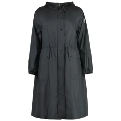Overtøj<Moncler Ioudith Hooded Techno Fabric Regnfrakke Sort