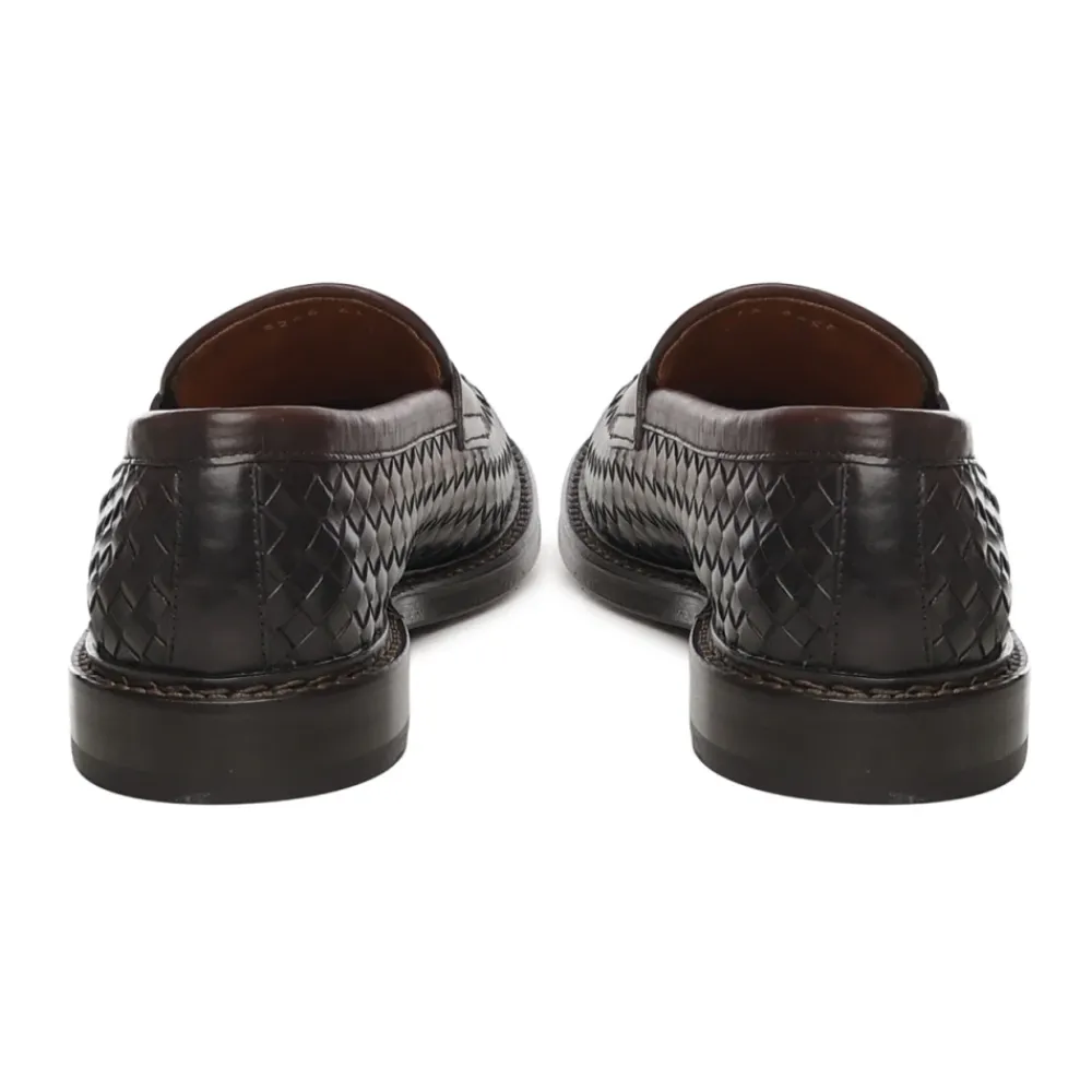 Loafers<Doucal's Italiensk Læder Flade Sko Brun