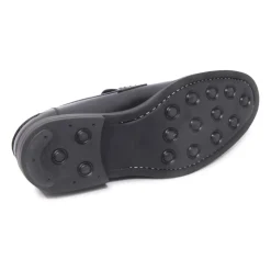 Loafers<Doucal's Italiensk Loafer Horse Nero Sort