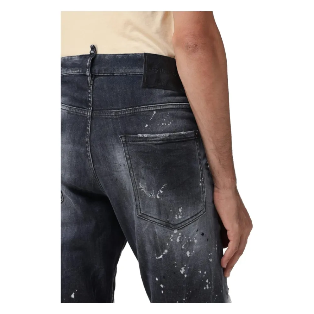 Jeans^Dsquared2 Italienske Jeansbukser Fremstillet i Italien Sort