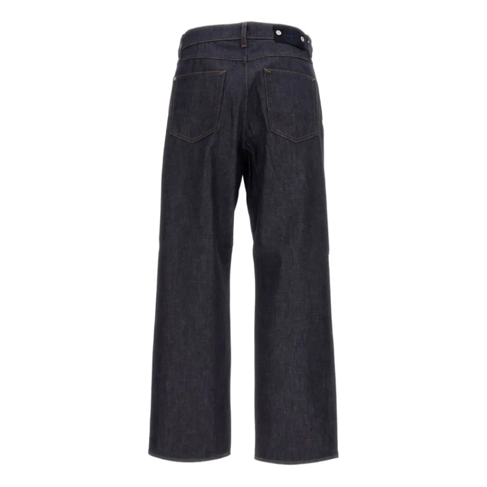 Jeans<Stone Island J100006 Loose-fit Five-pocket Jeans Blå