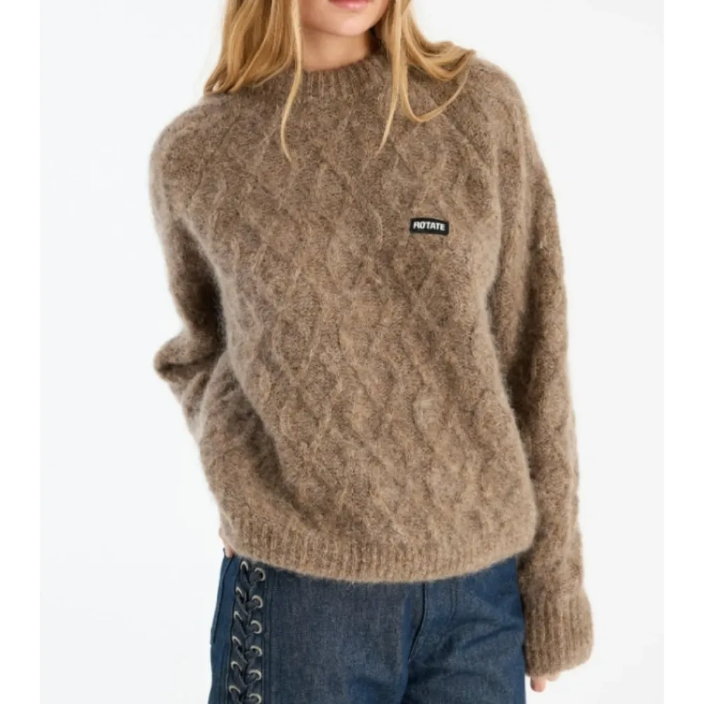 Striktrøjer & Sweatere^ROTATE Birger Christensen Jersey de punto esponjoso Beige