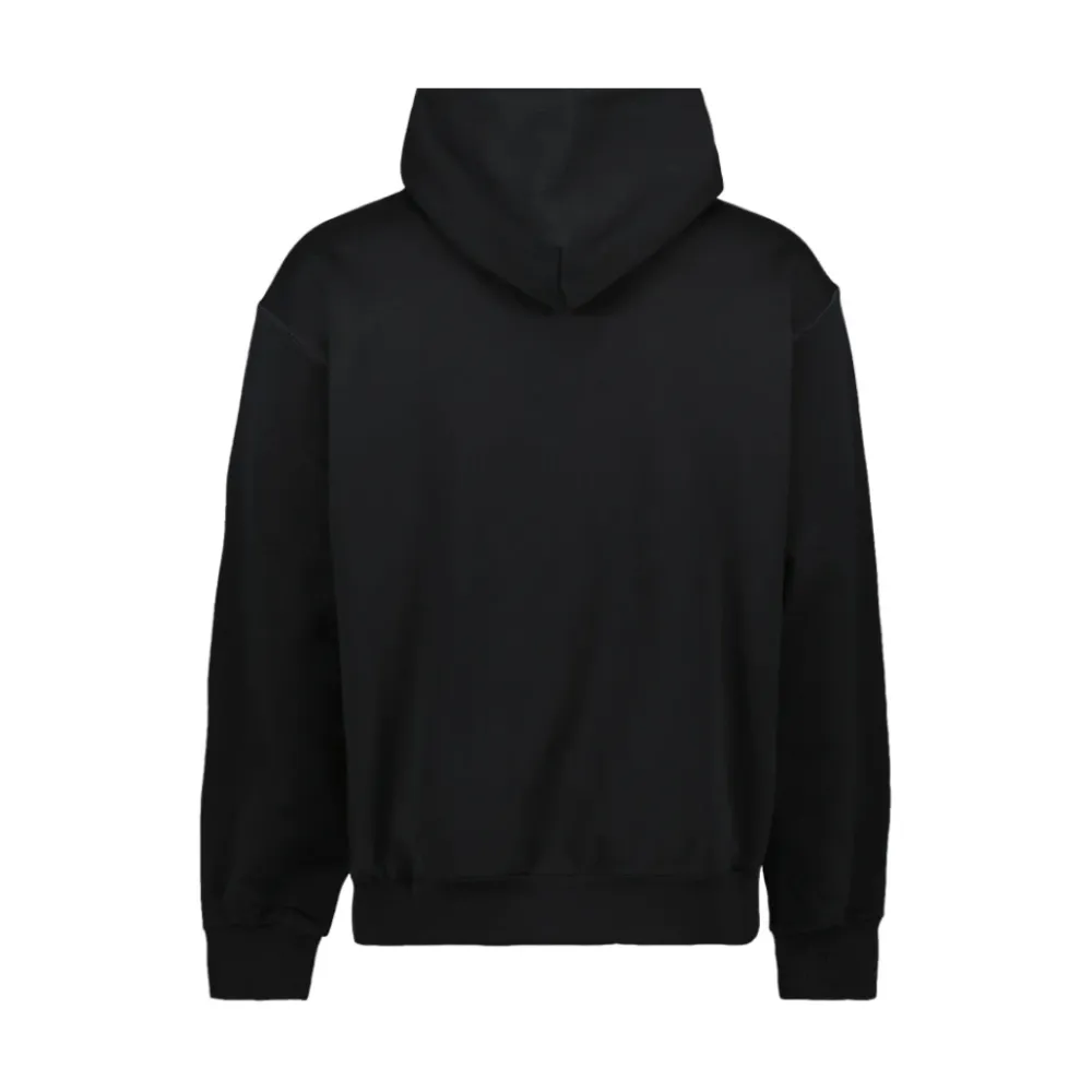 Trøjer^Dolce & Gabbana Jersey hættetrøje med mærketiket Sort