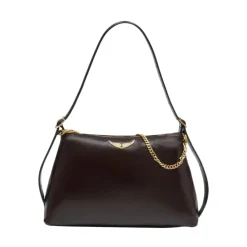 Skuldertasker^Zadig & Voltaire Jim Vintage Patent Taske Brun