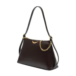 Skuldertasker^Zadig & Voltaire Jim Vintage Patent Taske Brun