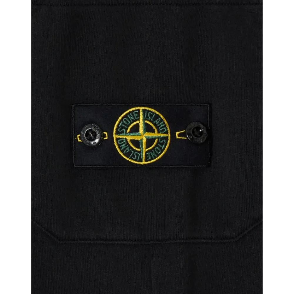 Underdele<Stone Island Jogger Cargo Bukser Sort