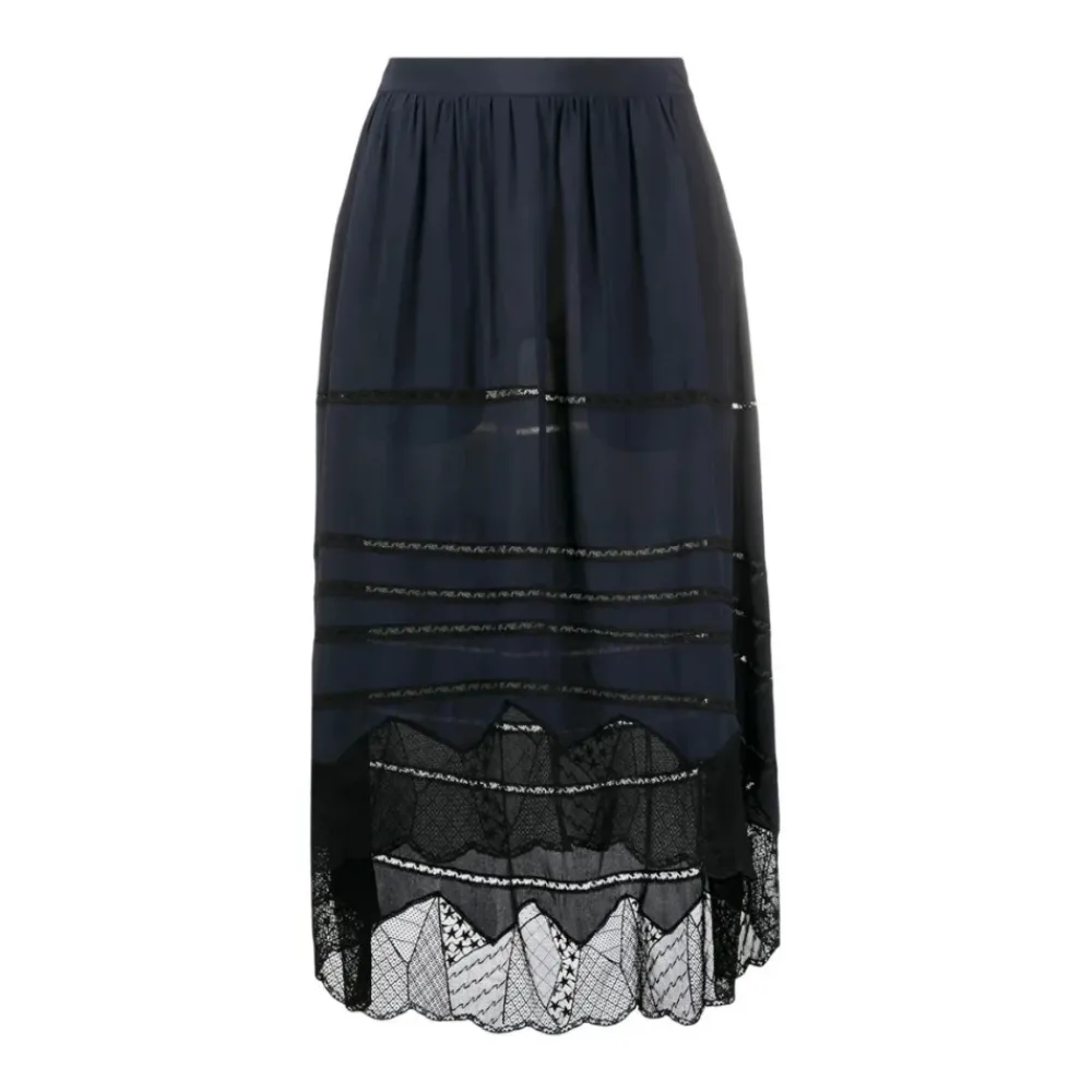Nederdele^Zadig & Voltaire Joslin Lace Skirt Blå