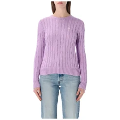 Striktrøjer & Sweatere^Ralph Lauren Julianna Cable-Knit Sweater Lilla