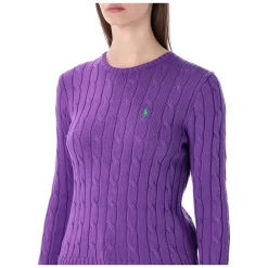Striktrøjer & Sweatere<Polo Ralph Lauren Julianna Classic Knit Lilla