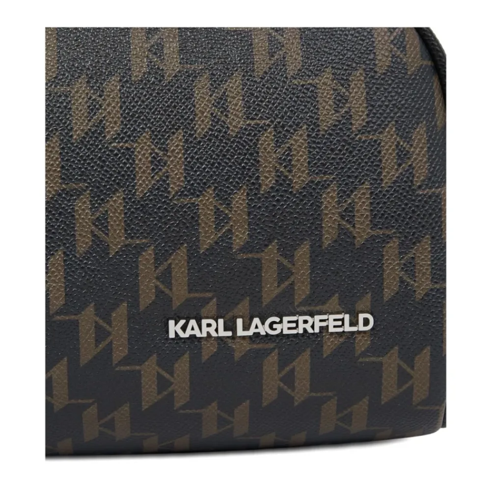 Toilettasker^Karl Lagerfeld K Monogram Kanvas Toilettaske Multifarvet