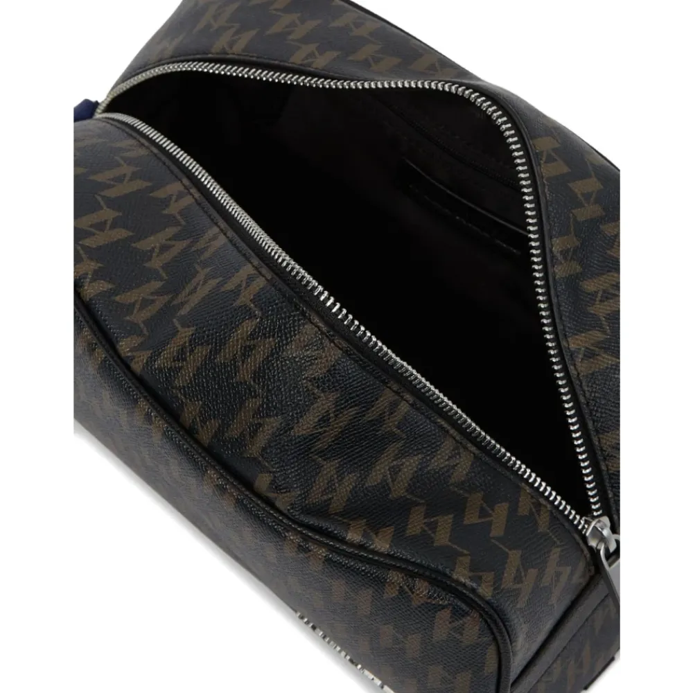 Toilettasker^Karl Lagerfeld K Monogram Kanvas Toilettaske Multifarvet