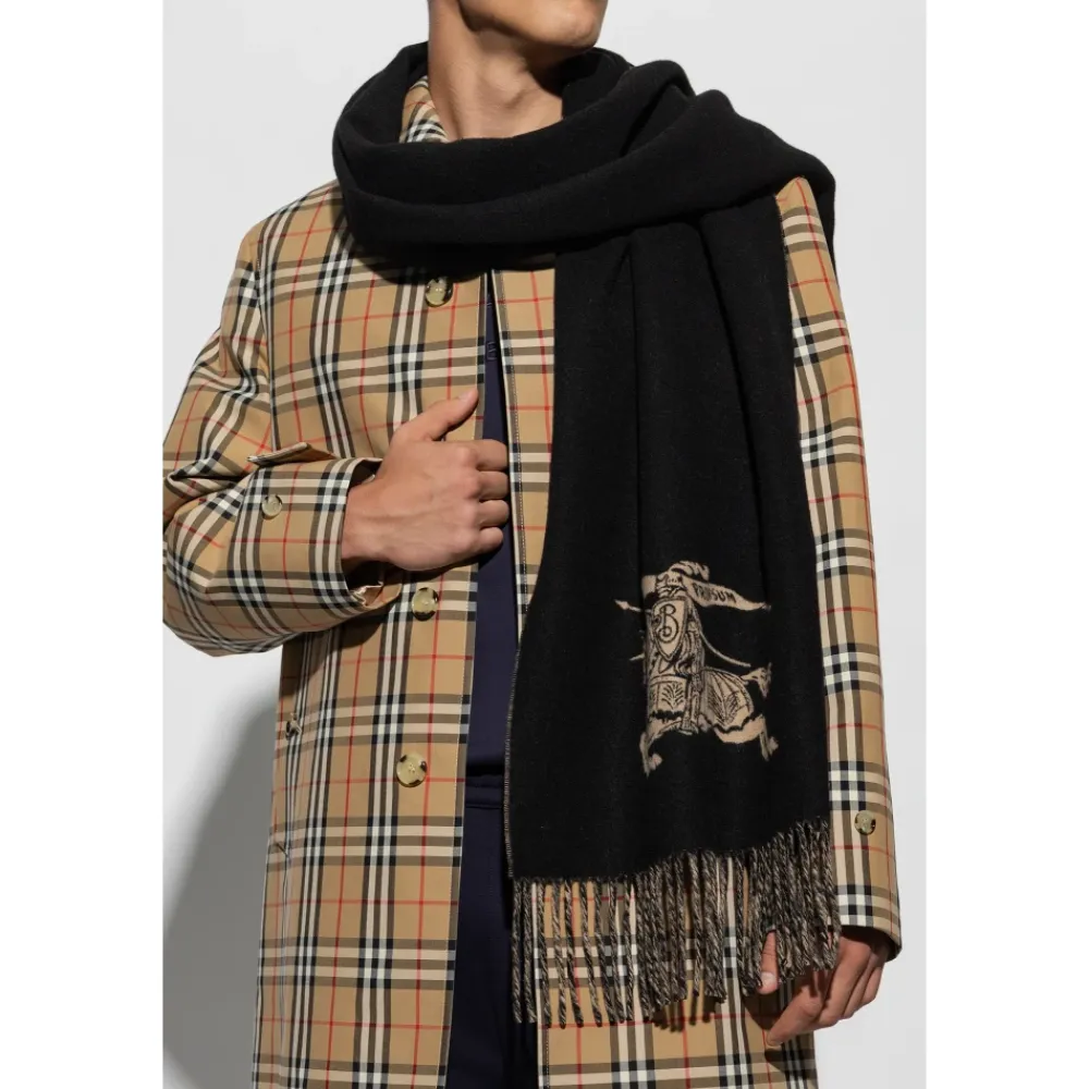 Halstørklæder Og Tørklæder|Tørklæder<Burberry Kashmir tørklæde Sort