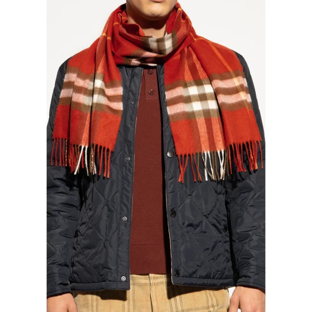 Halstørklæder Og Tørklæder|Tørklæder<Burberry Kashmir tørklæde Rød