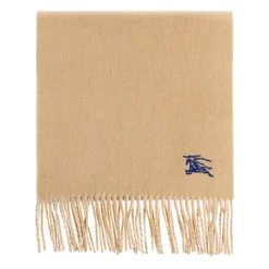 Halstørklæder Og Tørklæder|Tørklæder^Burberry Kashmir tørklæde med logo Beige