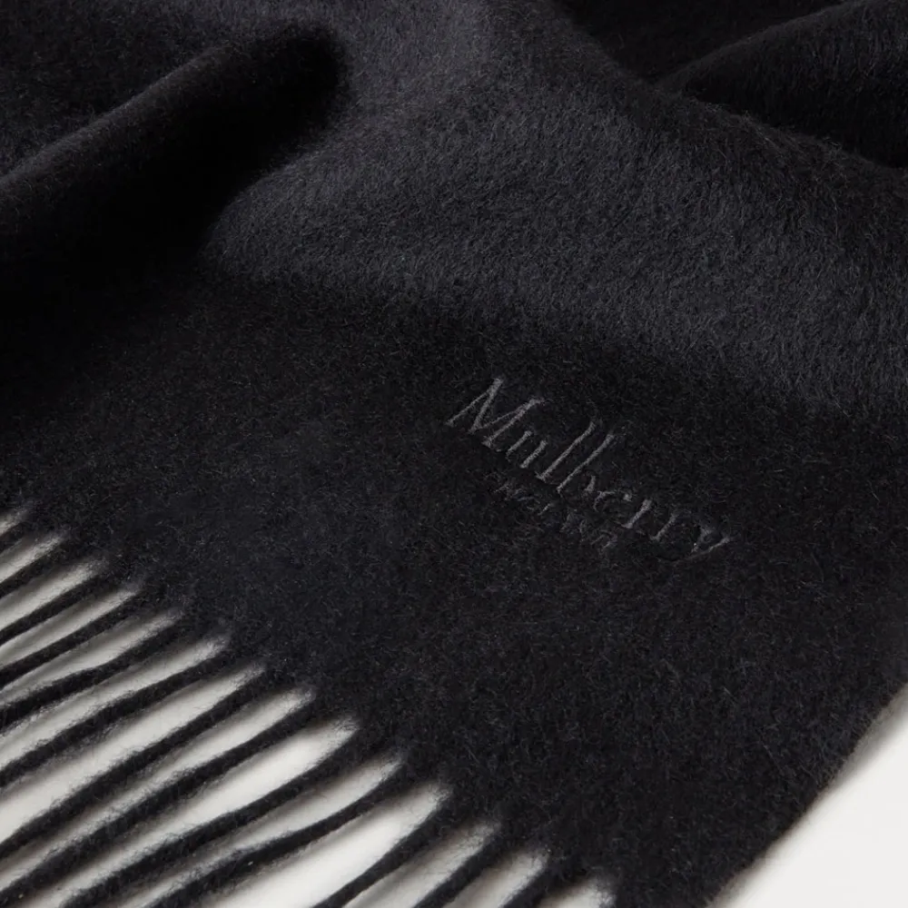 Tørklæder^Mulberry Kashmir Tørklæde, Sort