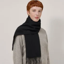 Tørklæder^Mulberry Kashmir Tørklæde, Sort