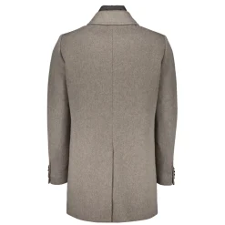 Frakker^Moorer Kashmirfrakke med polstret frontpanel Brun