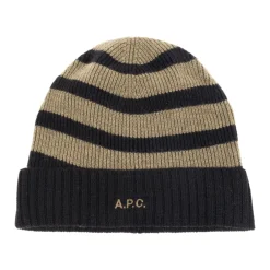 Huer & Kasketter<A.P.C. Kasket med logo Sort