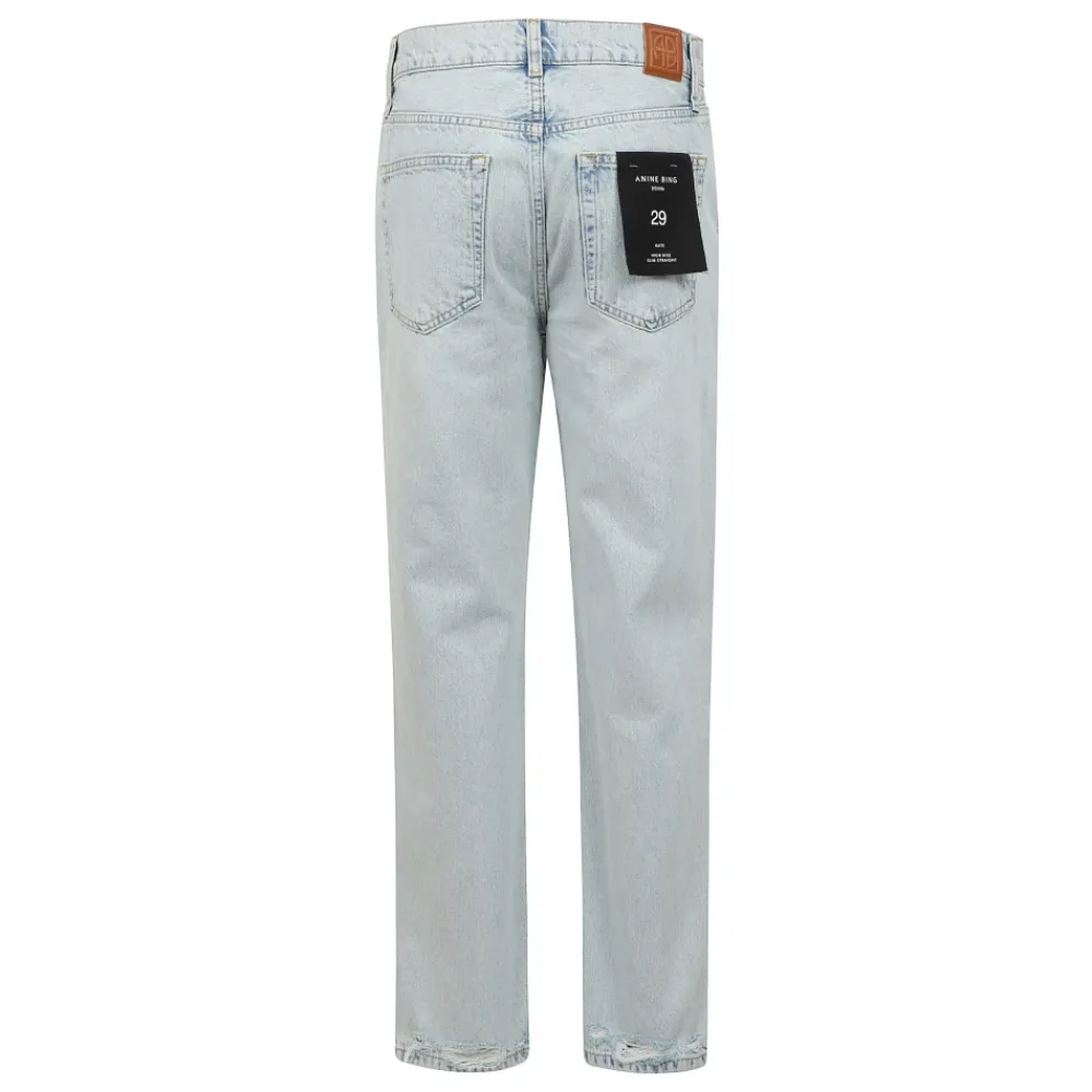 Jeans^Anine Bing Kate Straight Leg Jeans Blå
