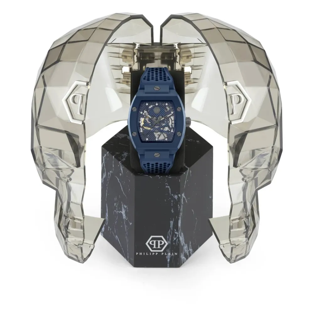 Ure^Philipp Plein $keleton Ecoceramic Automatic Watch Blå