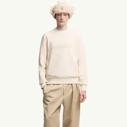 Trøjer|Sweatshirts^Moncler K20918G00080899V4 060 Sweatshirt Hvid