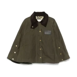 Jakker<Barbour Khaki Vendbar overtøj med trykknaplukning Grøn