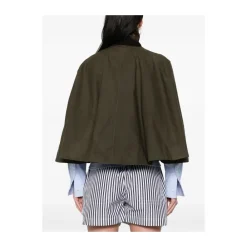 Jakker<Barbour Khaki Vendbar overtøj med trykknaplukning Grøn