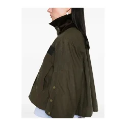 Jakker<Barbour Khaki Vendbar overtøj med trykknaplukning Grøn
