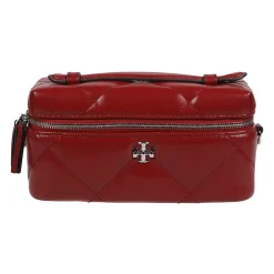 Toilettasker^Tory Burch Kira Diamond Quilt East-West Vanity Case Taske Rød